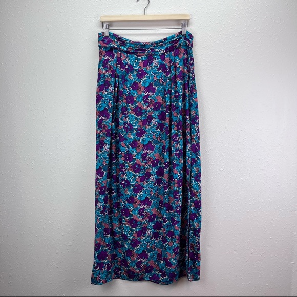 BCBGeneration floral wrap front maxi skirt - Picture 1 of 12